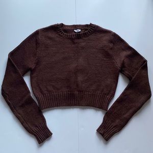 Garage Cropped Knit Sweater